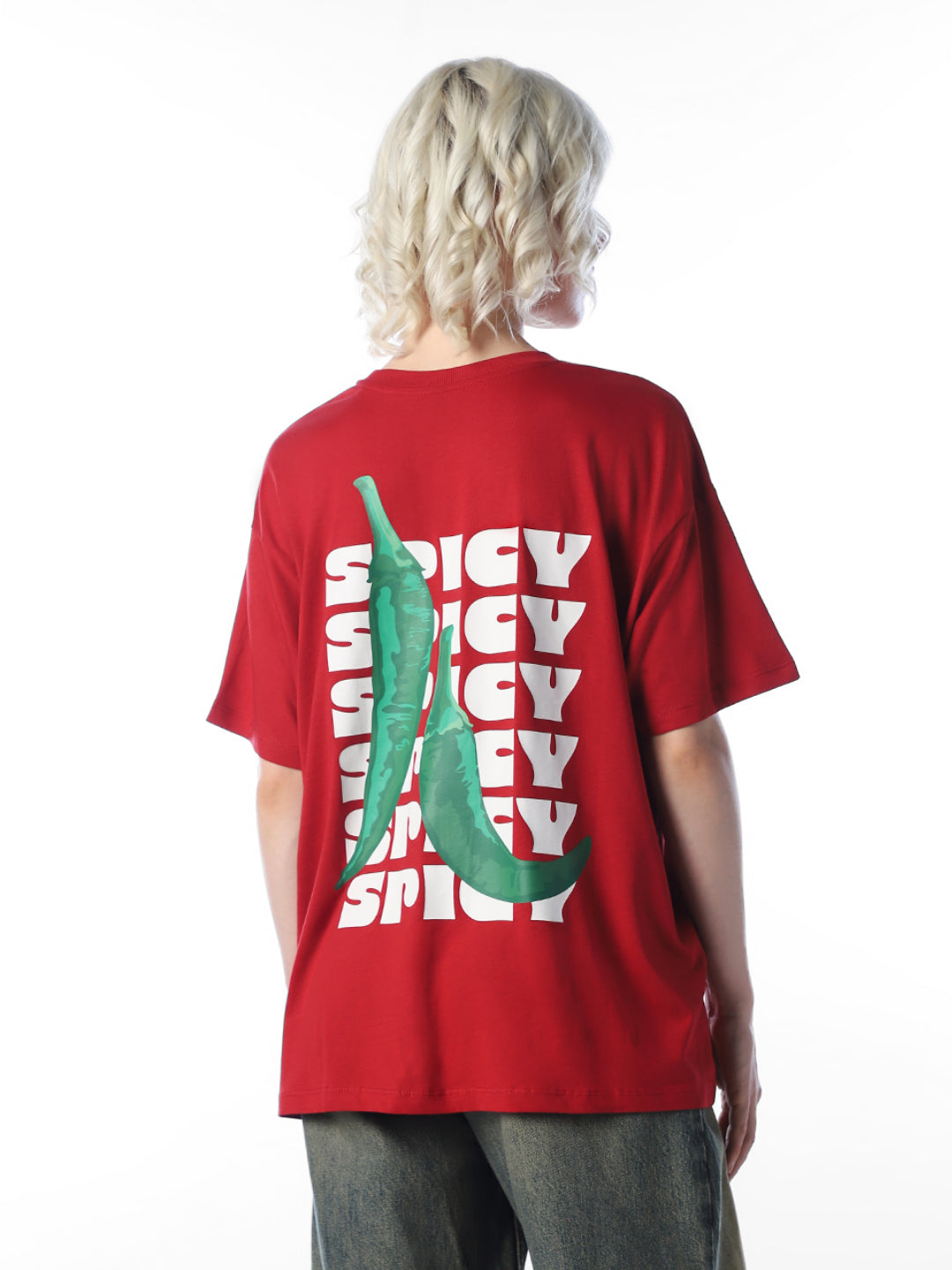 Red Printed Organic Cotton T-shirt
