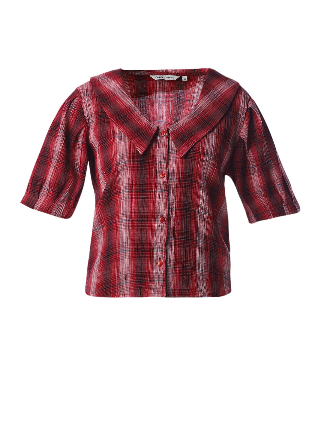 Red Check Cotton Shirt
