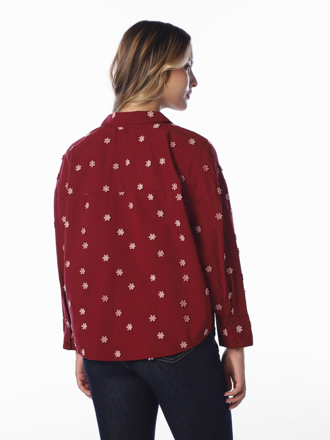 Floral Embroidered Shirt