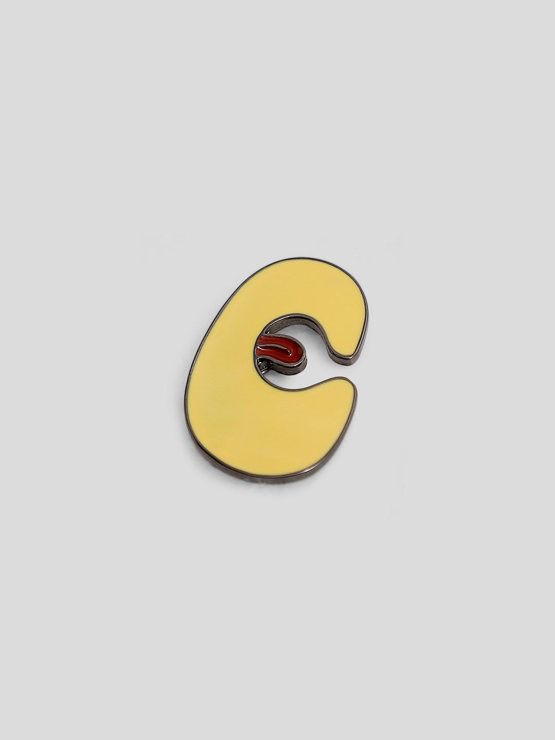 Mustard Alphabet Badge