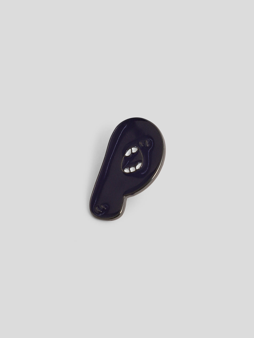 Black Alphabet P Badge
