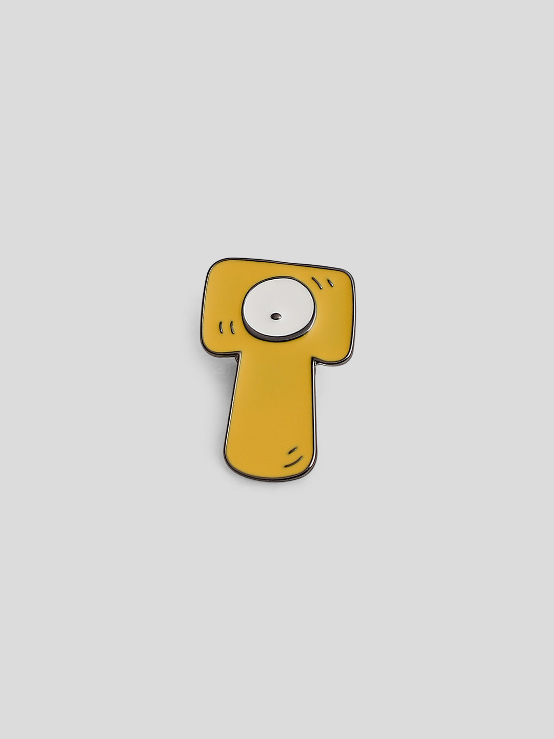 Yellow Alphabet T Badge