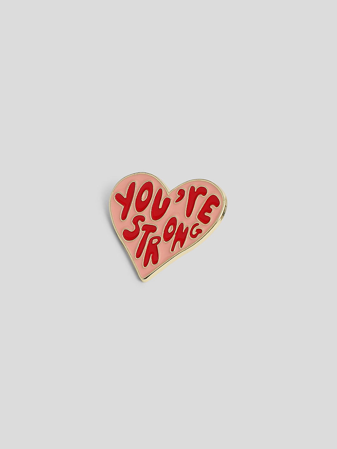 Red Heart Shaped Badge
