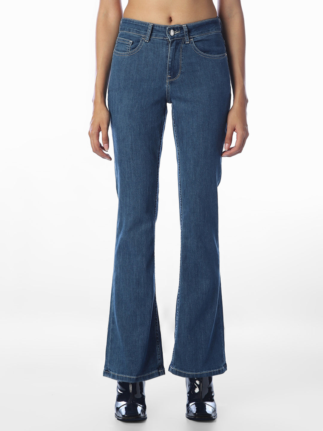 Blue Flared Jeans