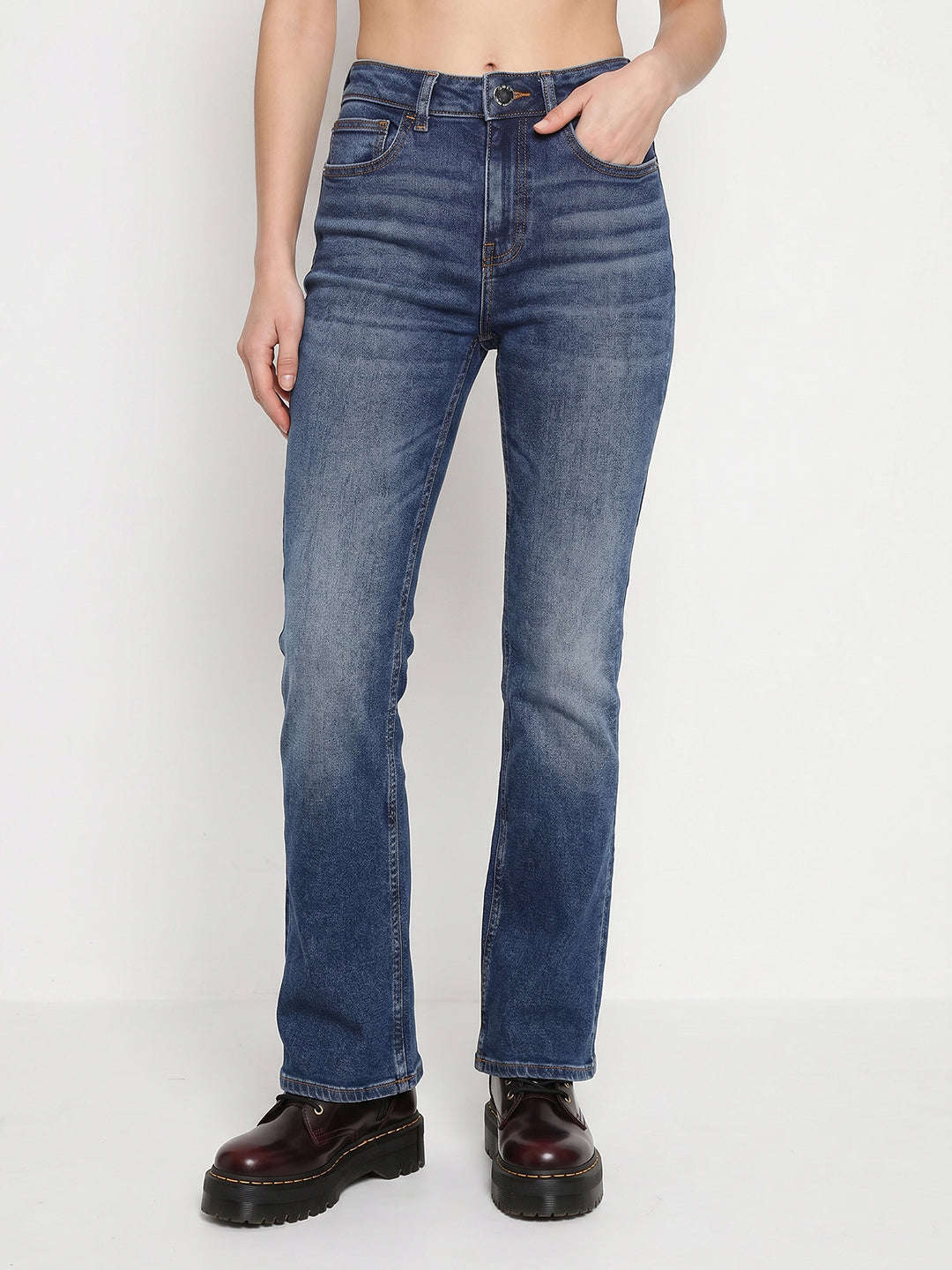 Blue Troy Straight Fit Jeans
