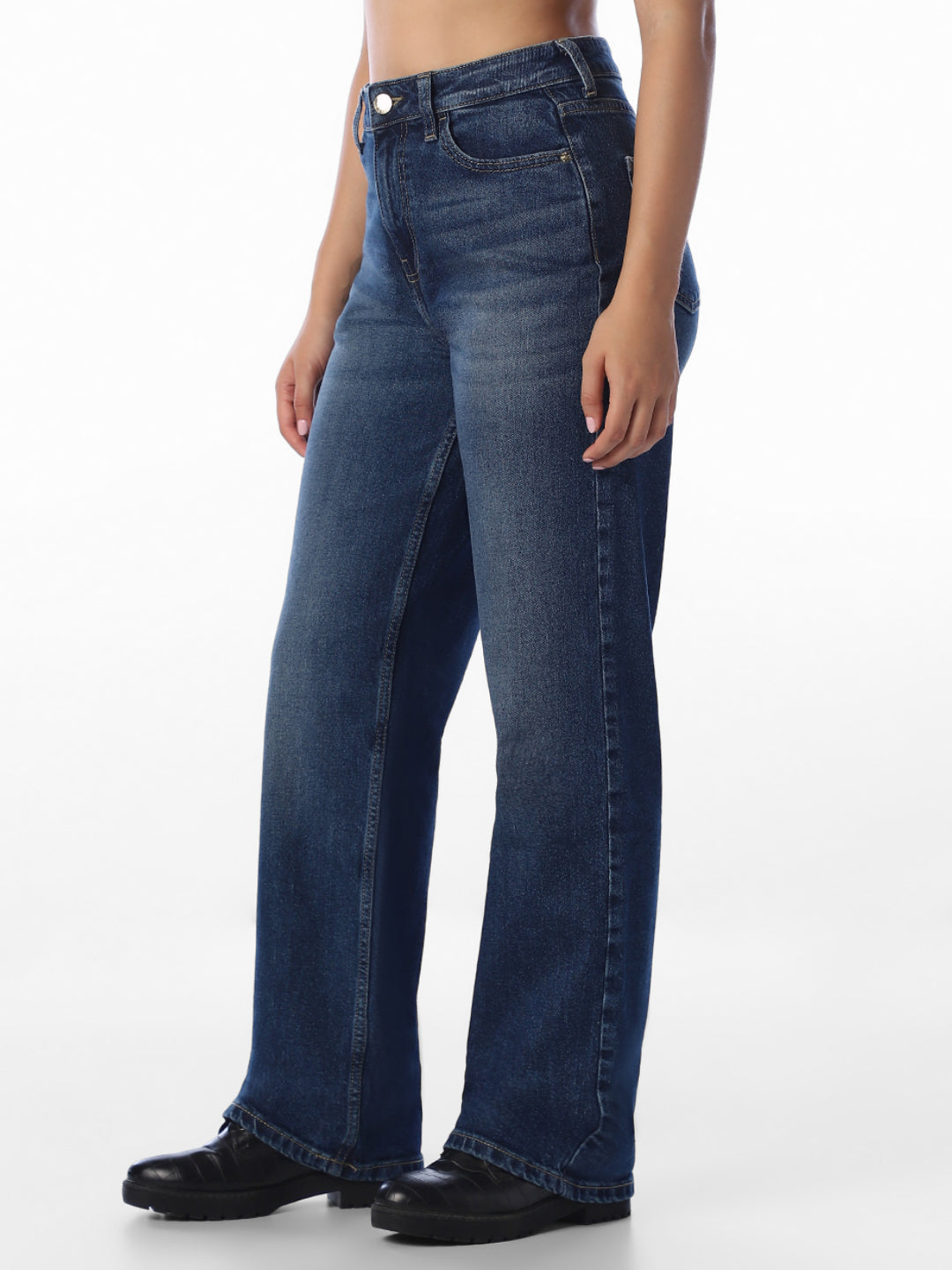 Dark Blue Straight Fit Jeans