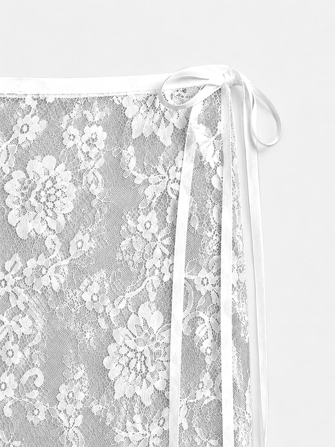White Lace Wrap Scarf