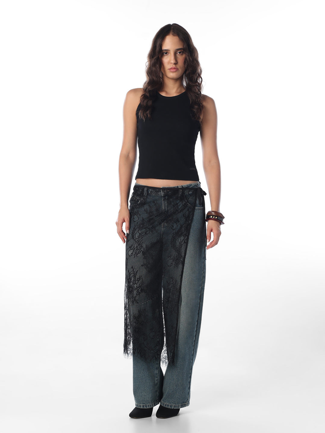 Black Lace Wrap Scarf