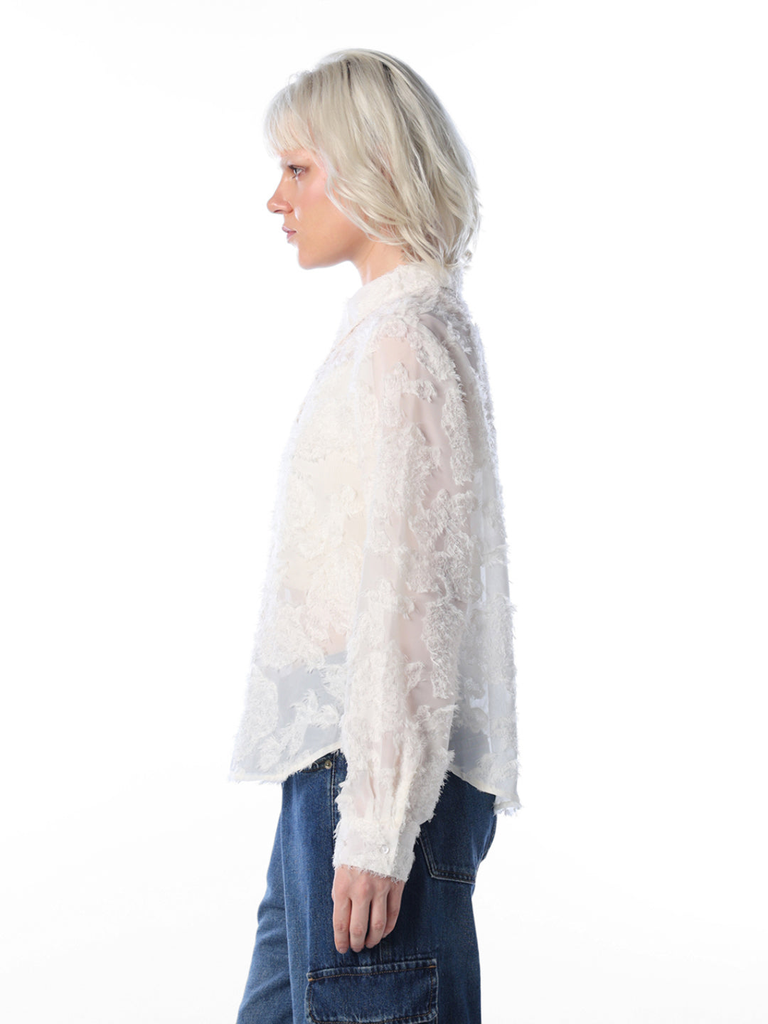 White Textured Shirt