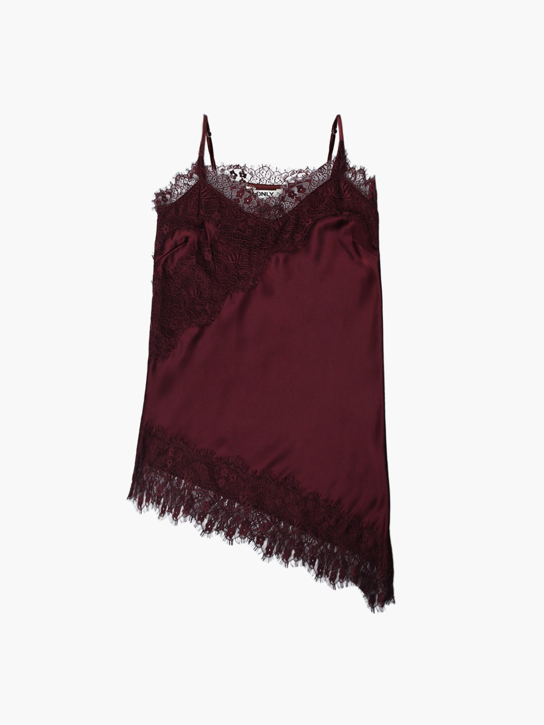 Satin Strappy Lace Top