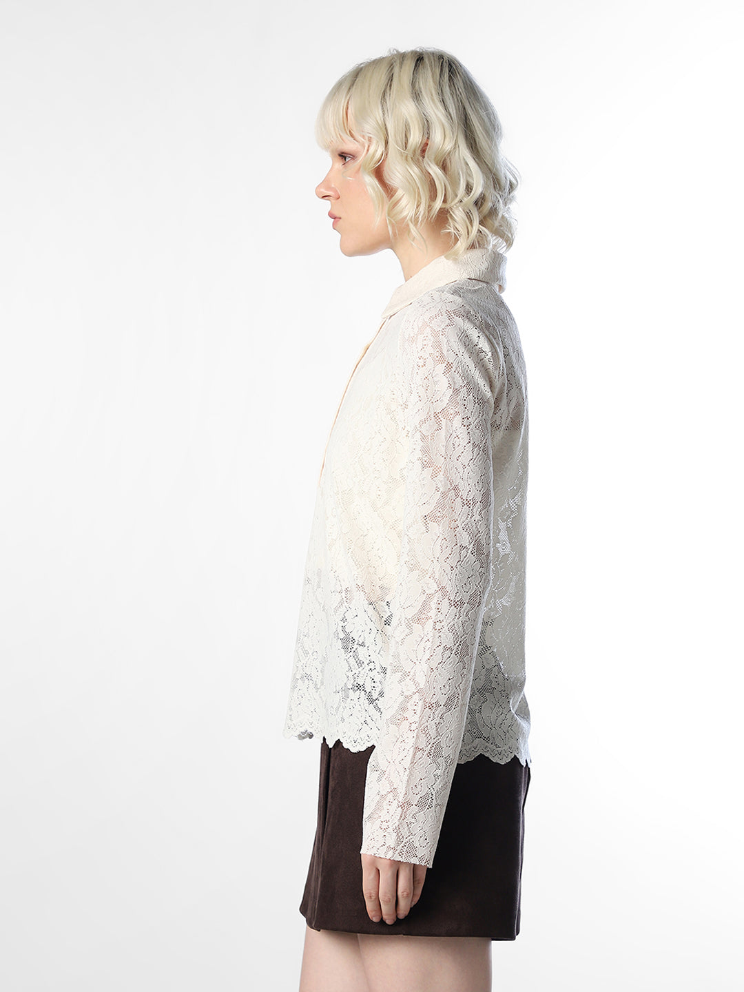 White Lace Polo