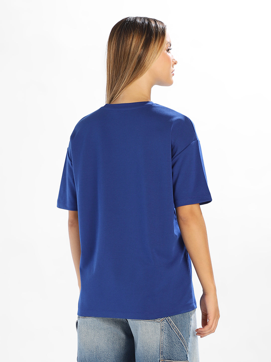 Blue Crew Neck T-shirt