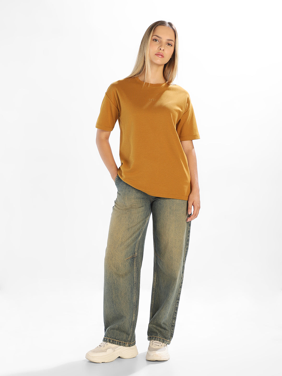 Mustard Crew Neck T-shirt