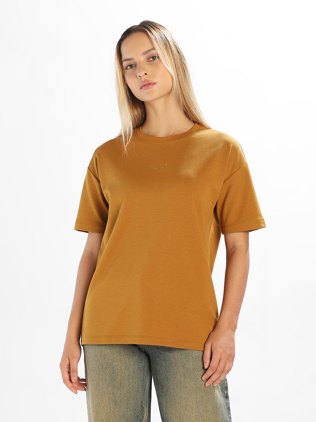 Mustard Crew Neck T-shirt