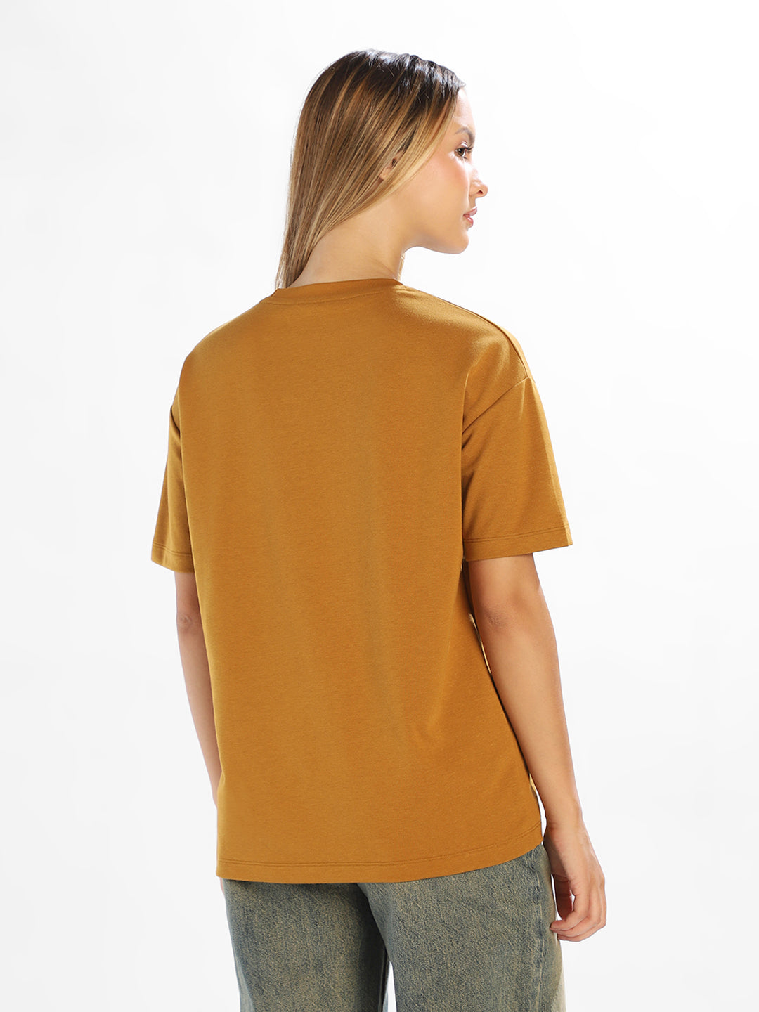 Mustard Crew Neck T-shirt