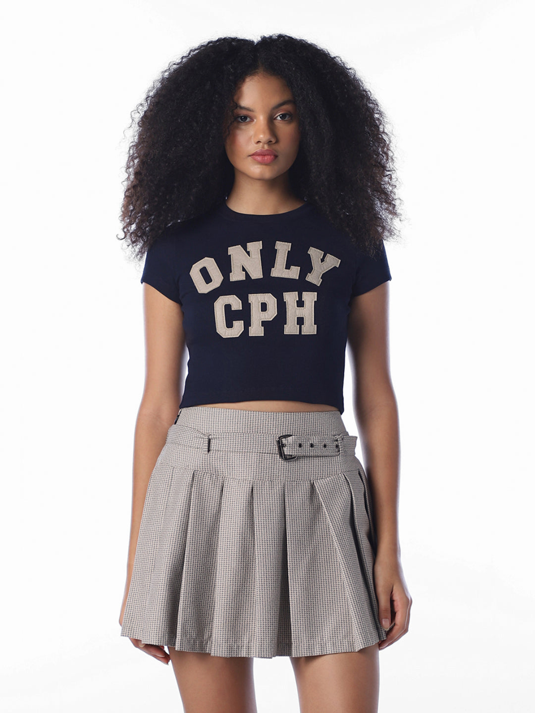 Cropped Printed T-Shirt