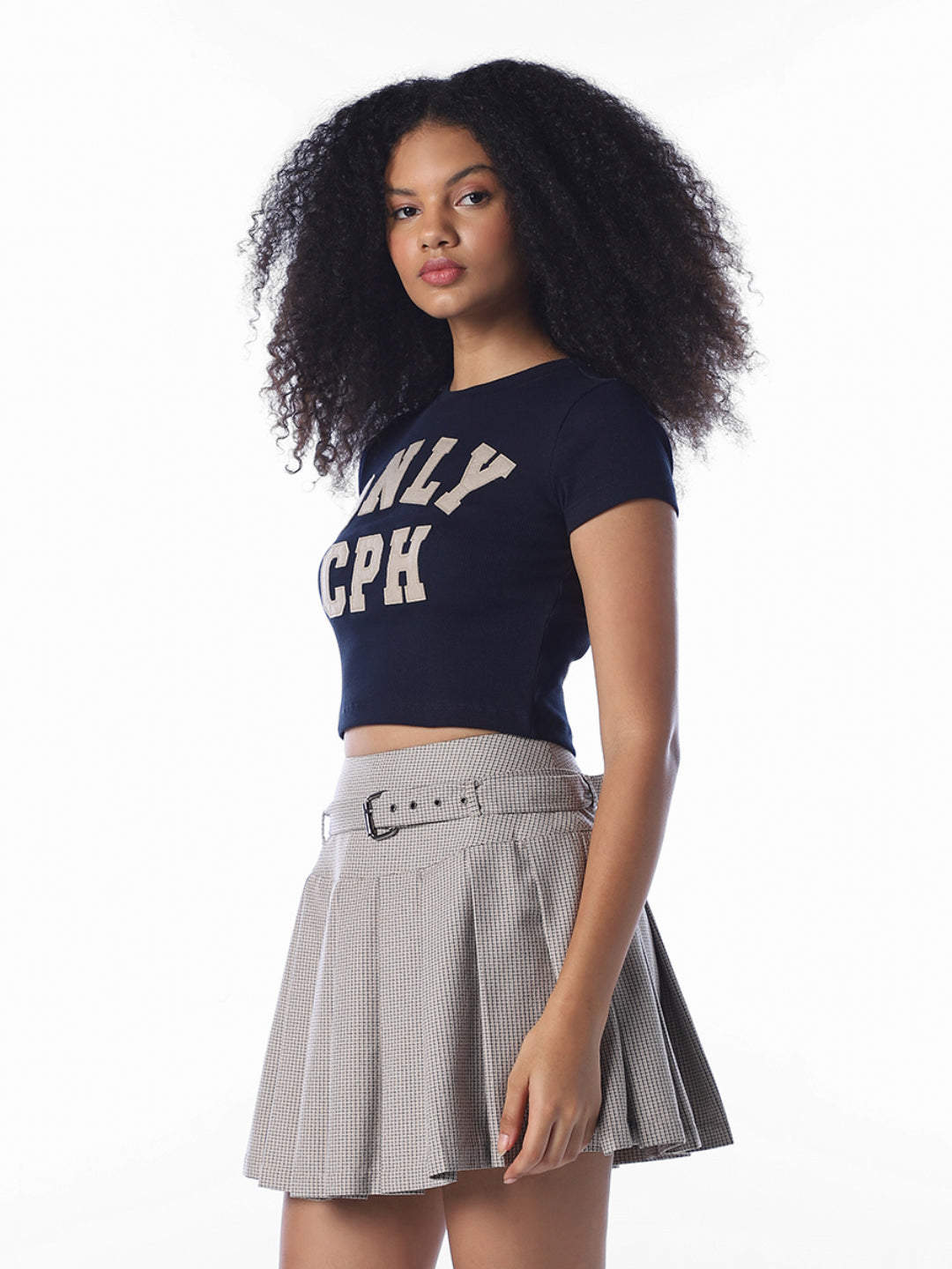 Cropped Printed T-Shirt