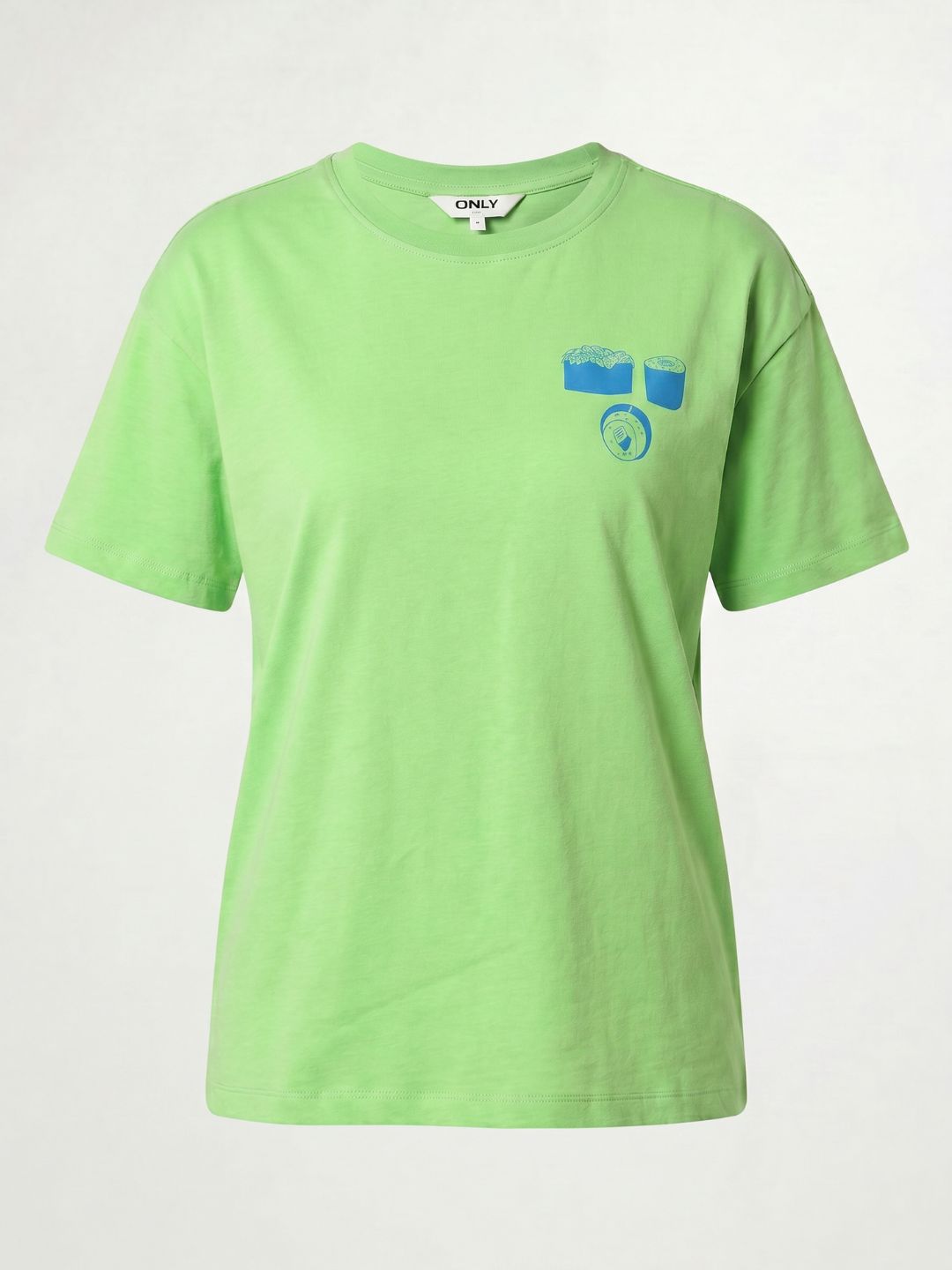 Green Printed Cotton T-shirt