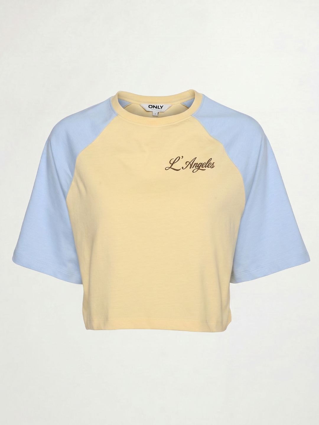 Colourblocked Cropped T-Shirt