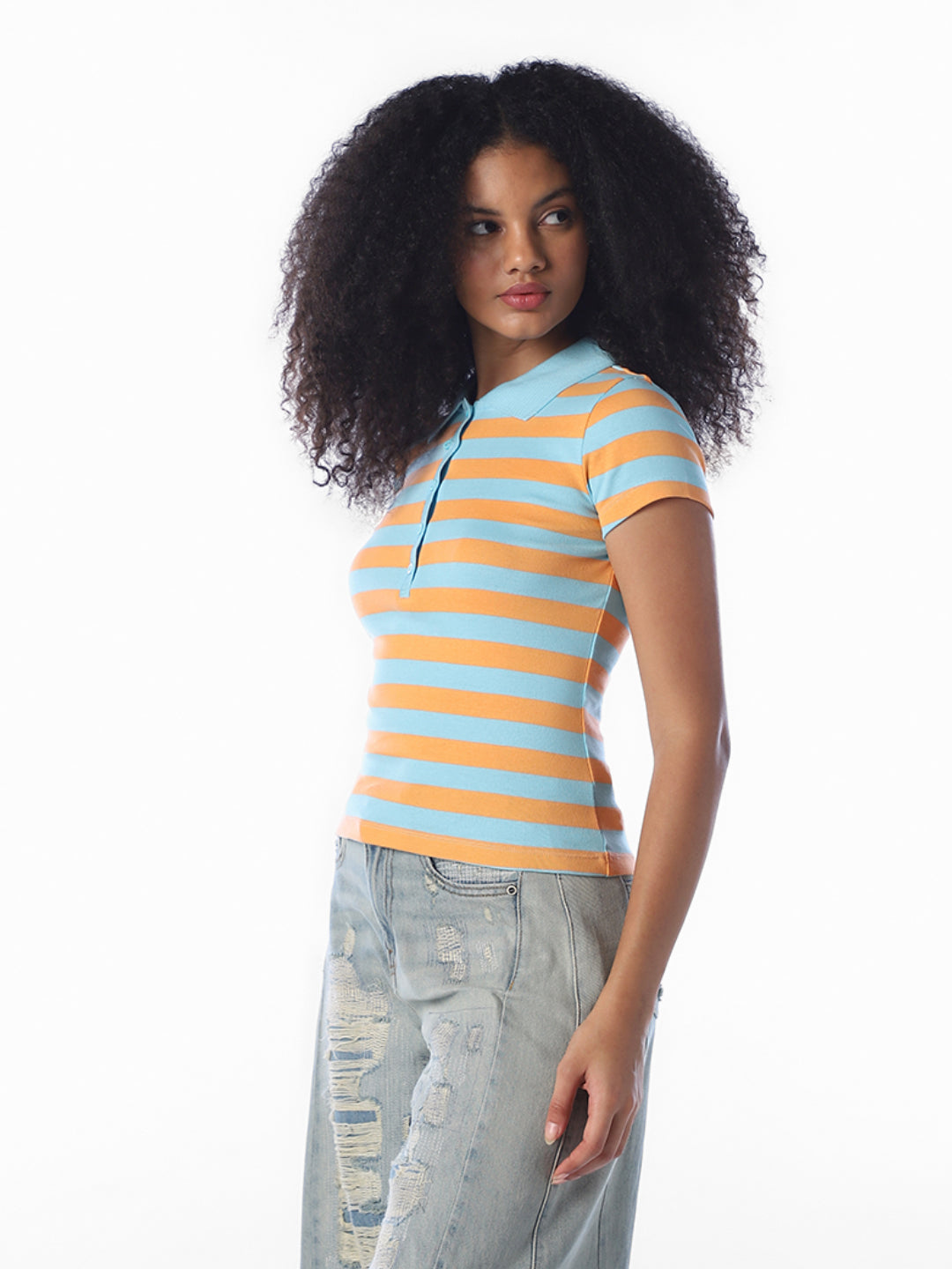 Striped Cotton Polo