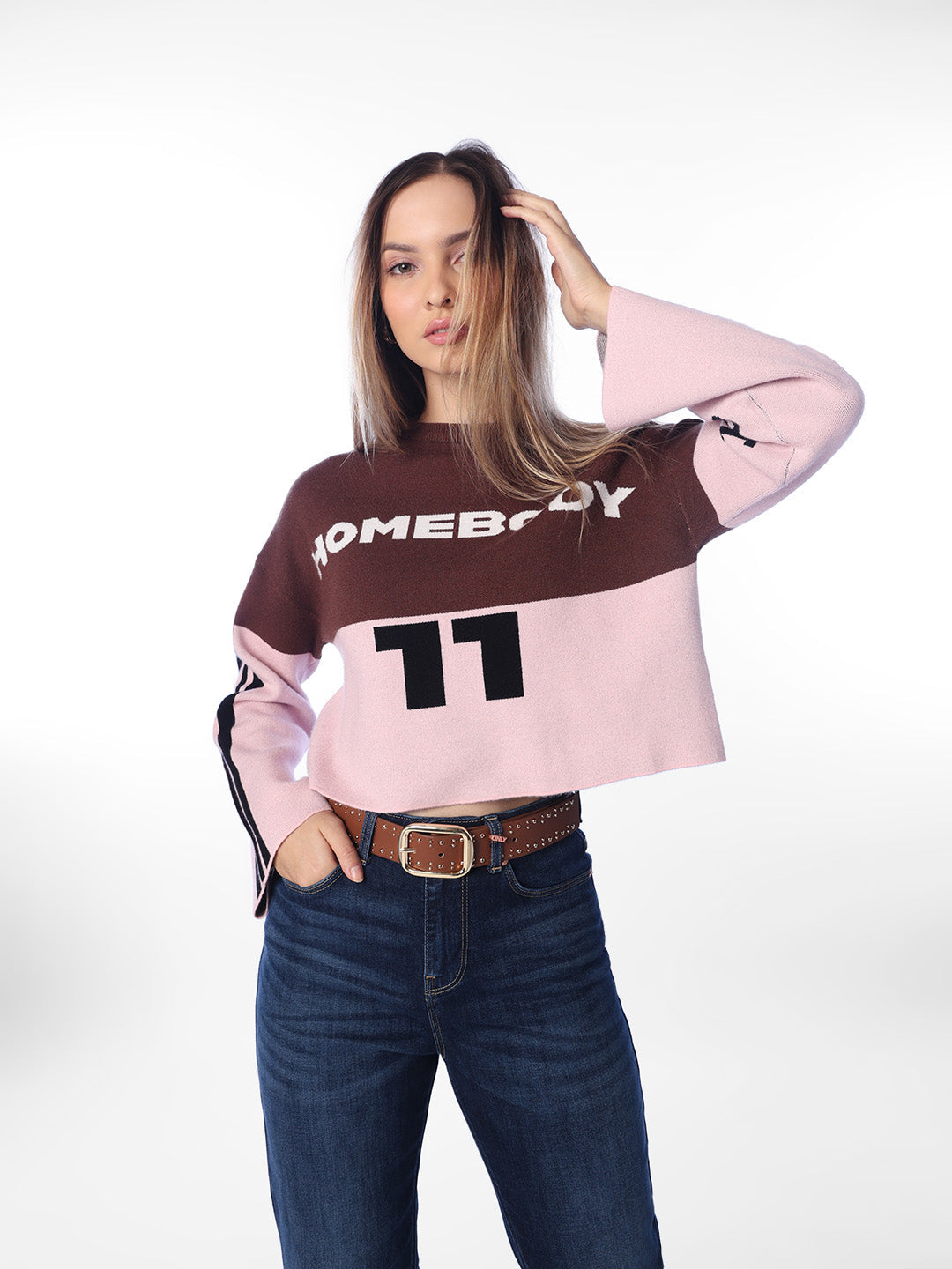 Printed Knitted Pullover