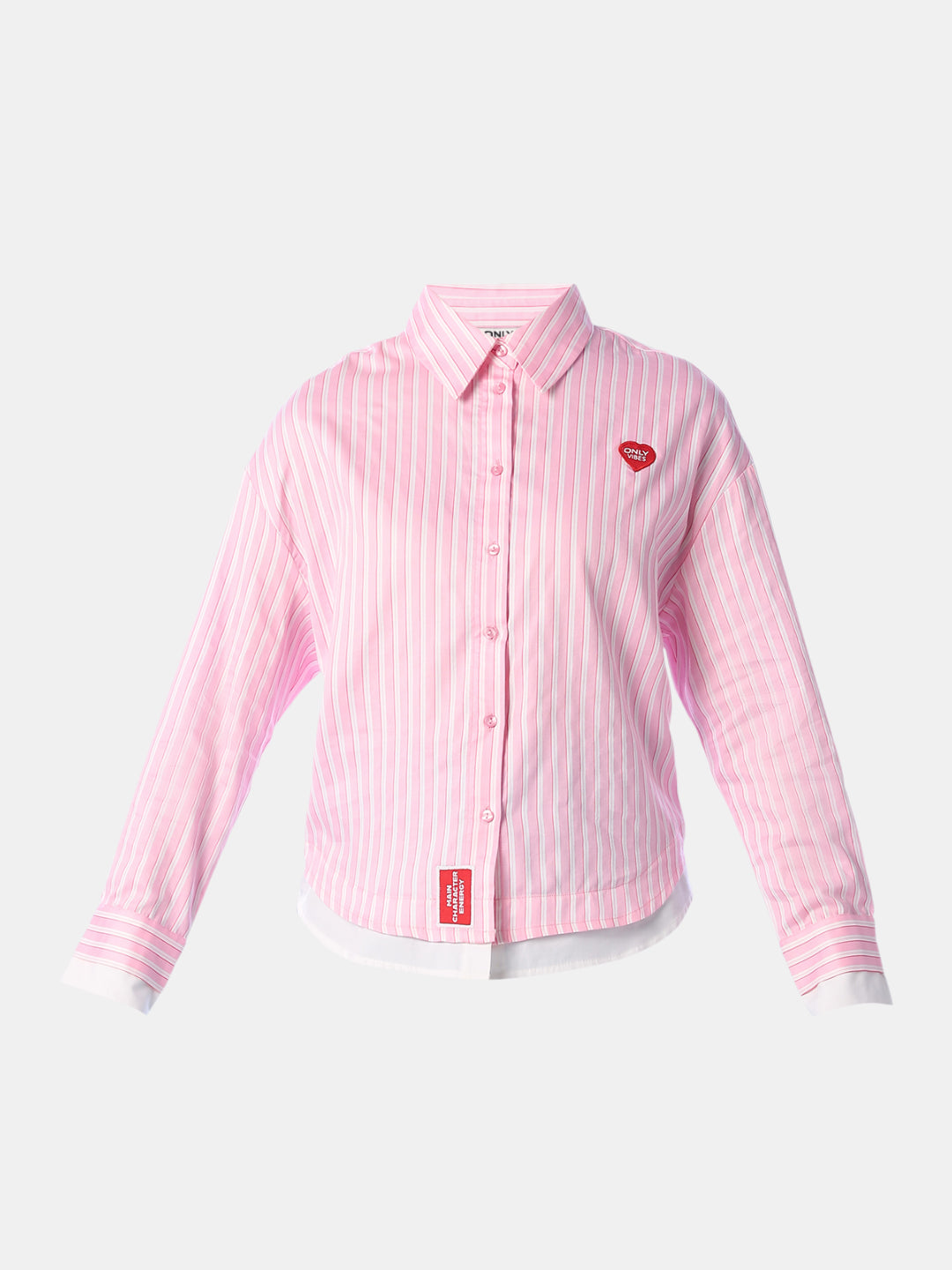 Pink Striped Cotton Shirt