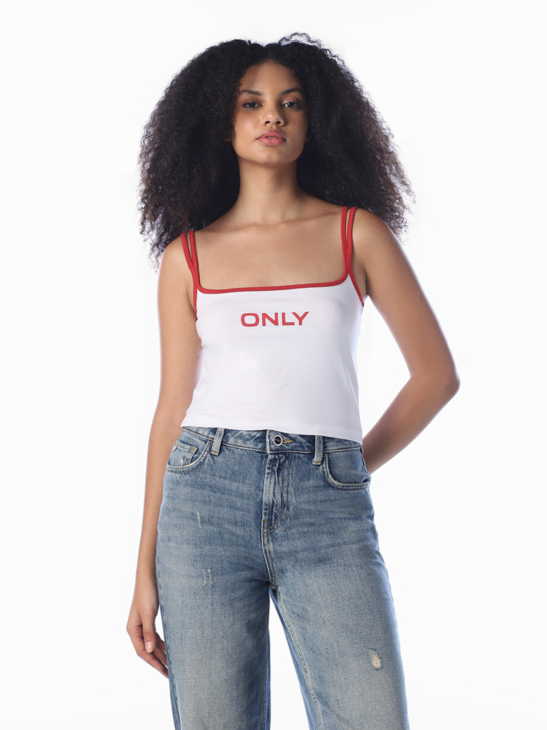 White Strappy Crop Top