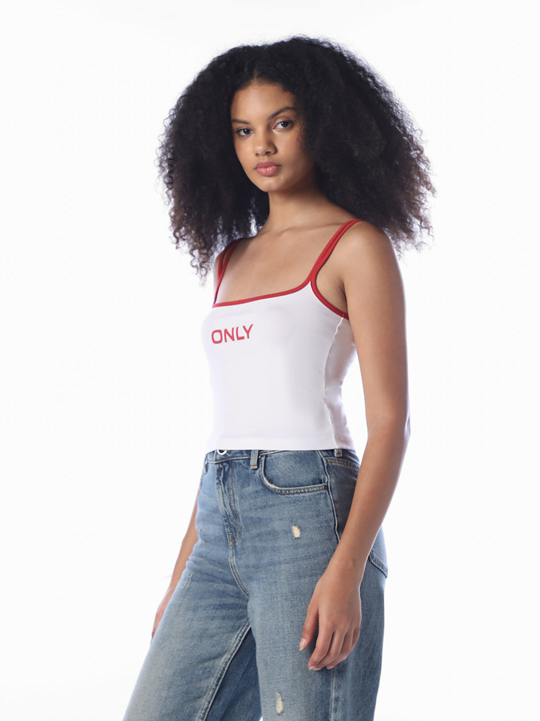 White Strappy Crop Top