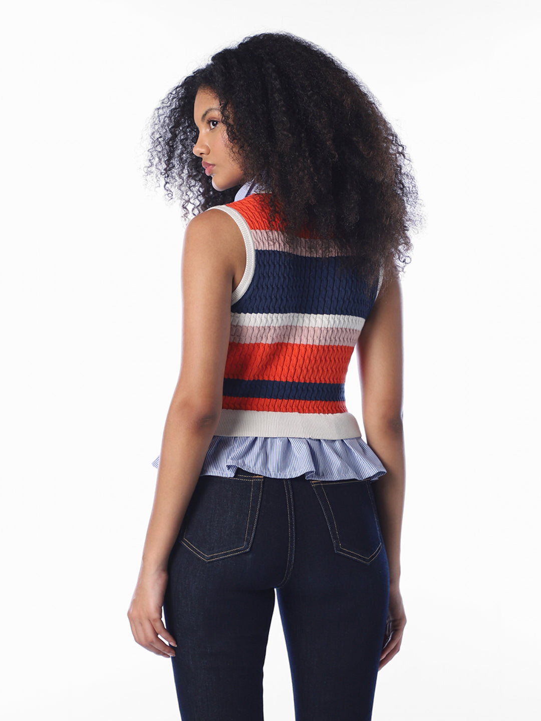 Textured Cable Knit Top