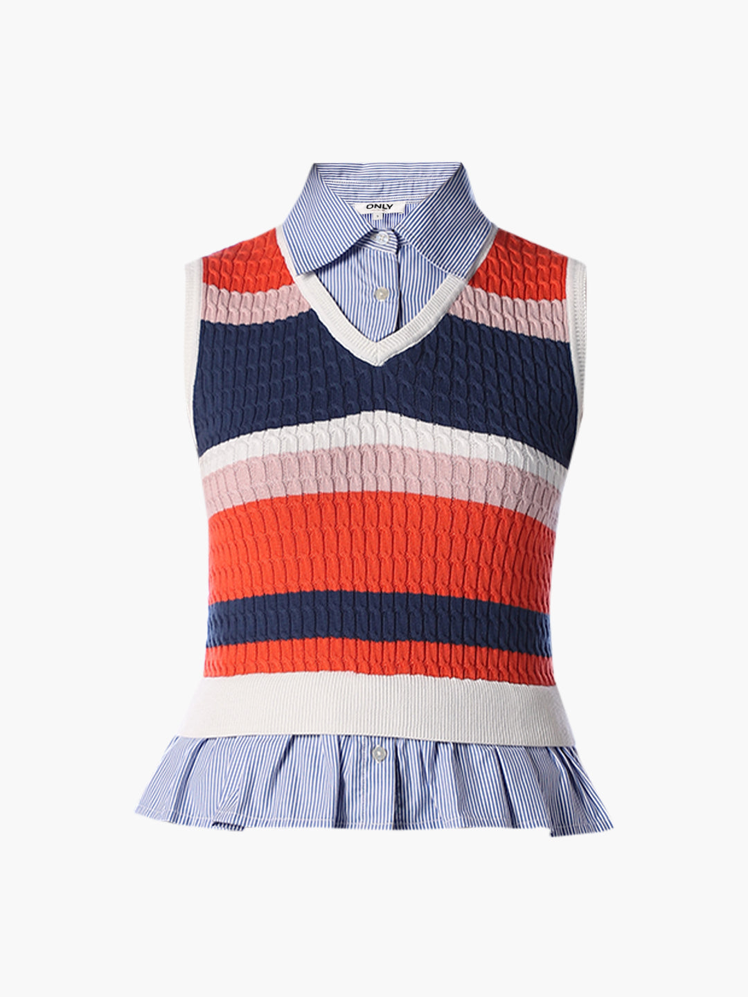 Textured Cable Knit Top