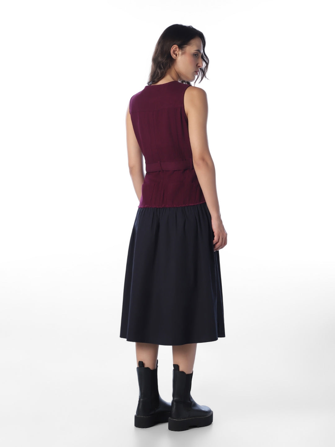 Maroon Waistcoat Top