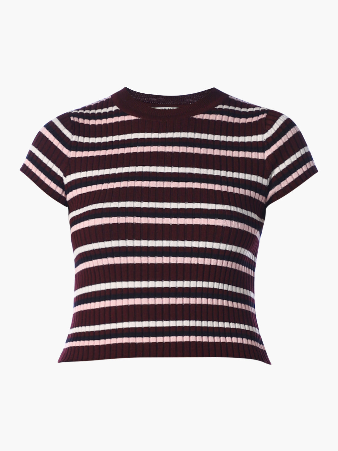 Striped Ribbed Knit Top