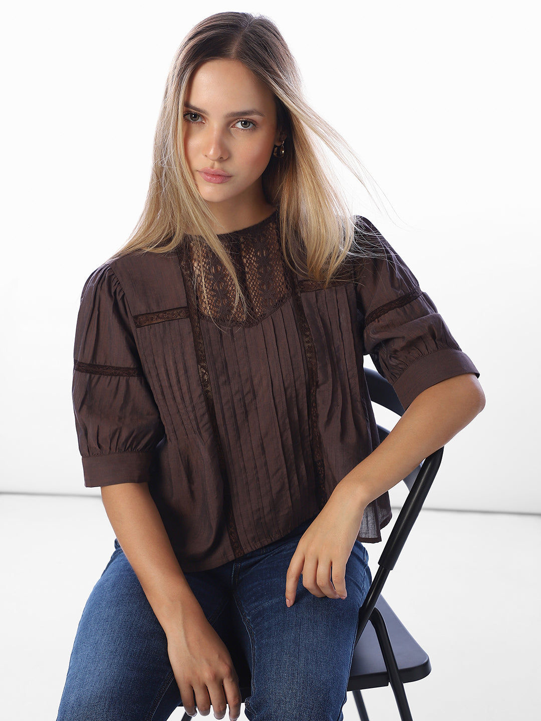 Brown Cotton Top