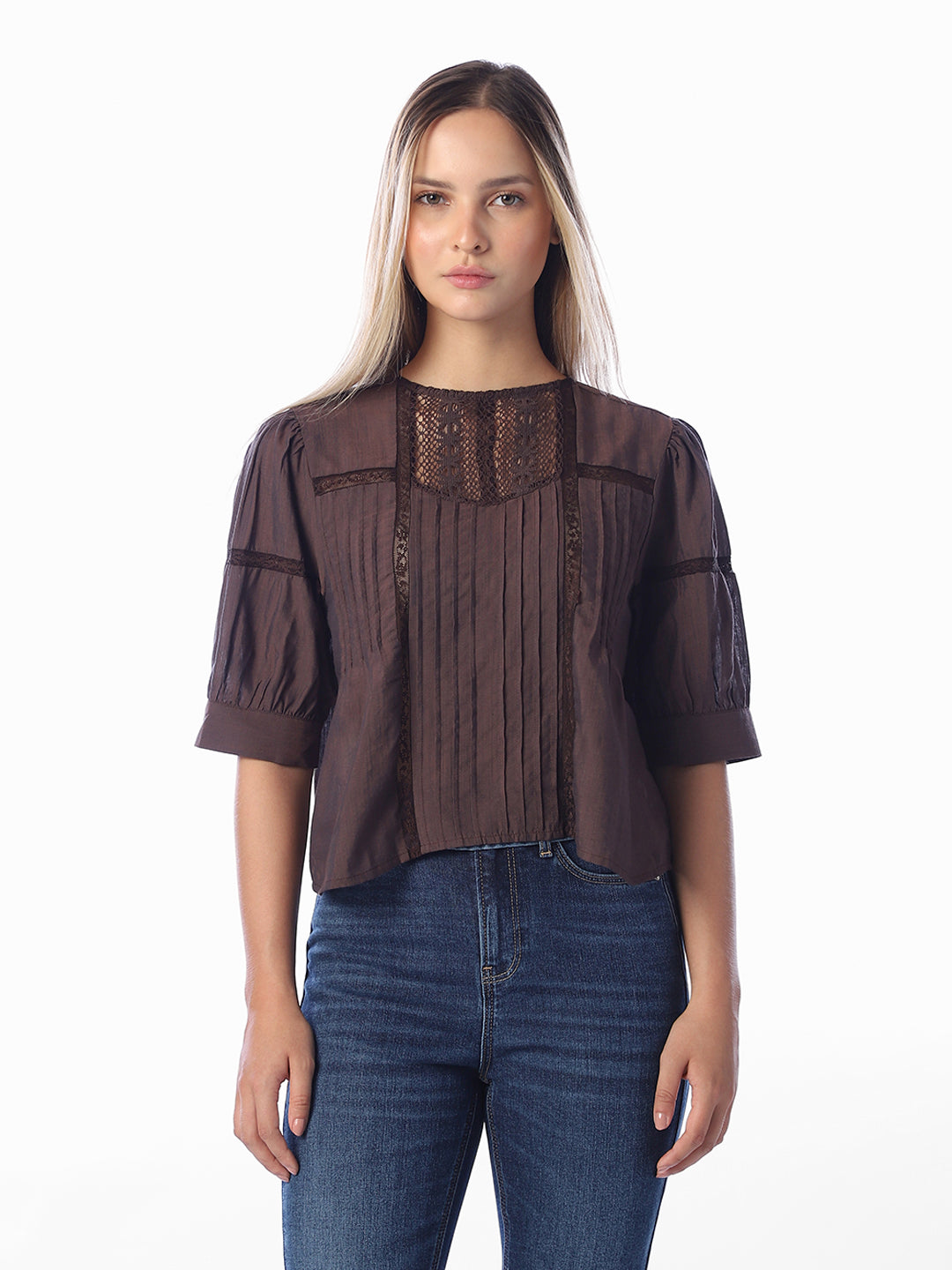 Brown Cotton Top