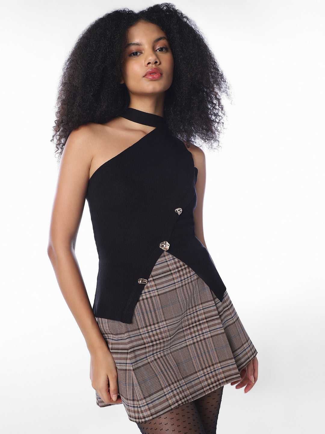 One Shoulder Wrap Top