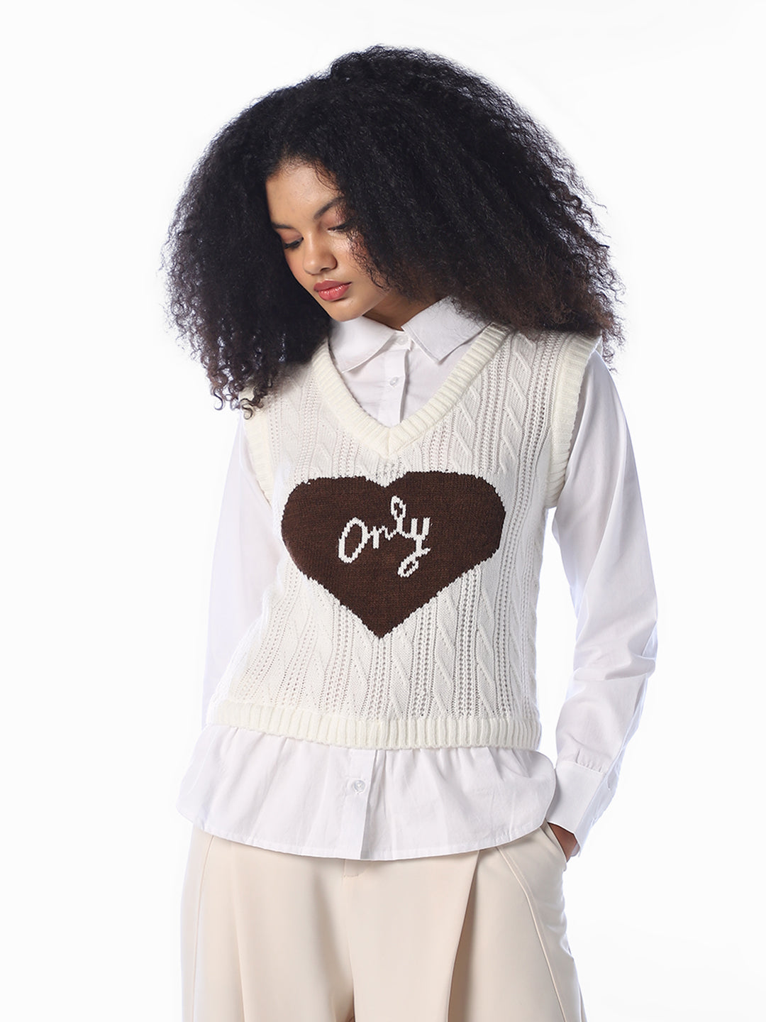 Knit Layered Cotton Shirt
