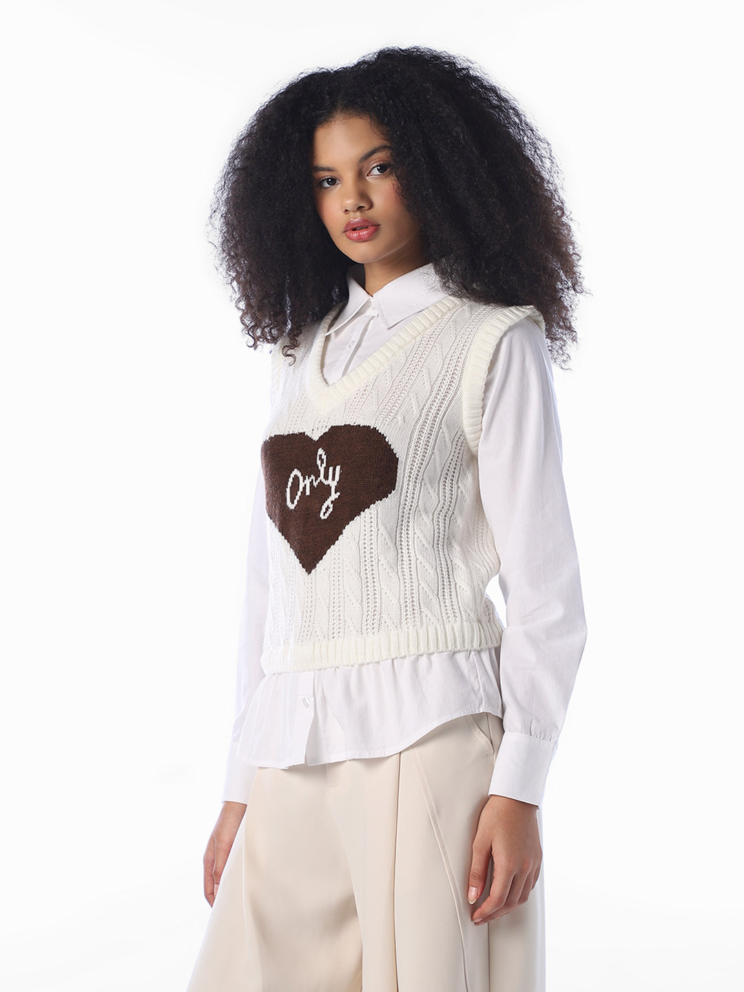 Knit Layered Cotton Shirt