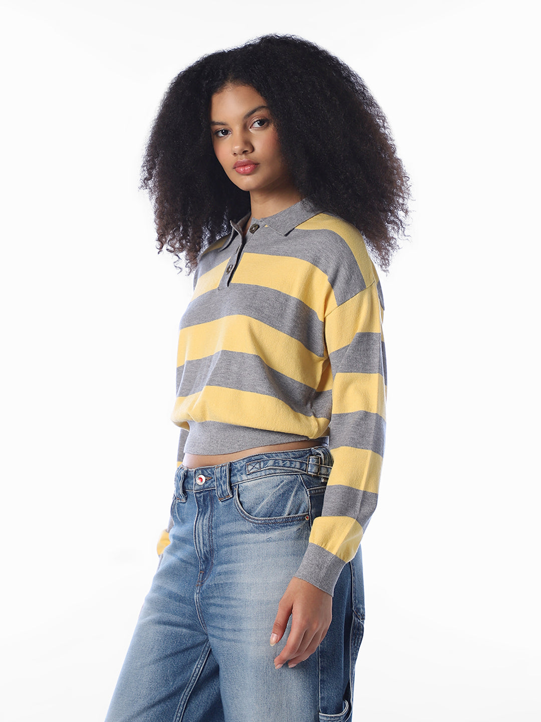 Colourblocked Knitted Polo