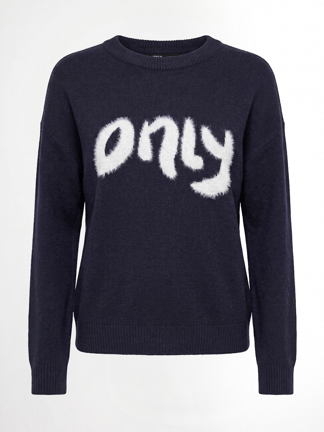 Navy Blue Printed Pullover