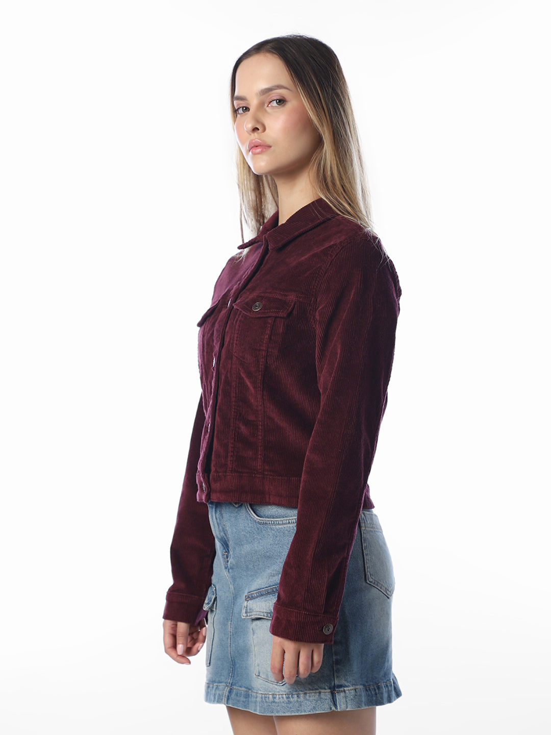 Maroon Corduroy Jacket