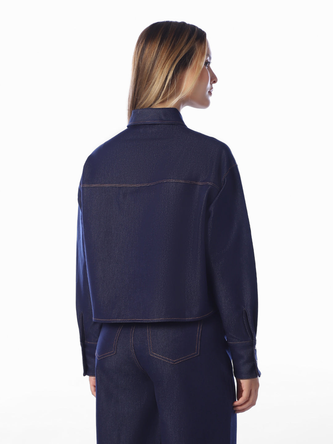 Dark Blue Denim Shirt