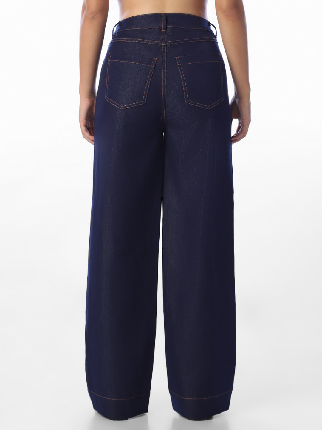 Dark Blue Regular Fit Pants