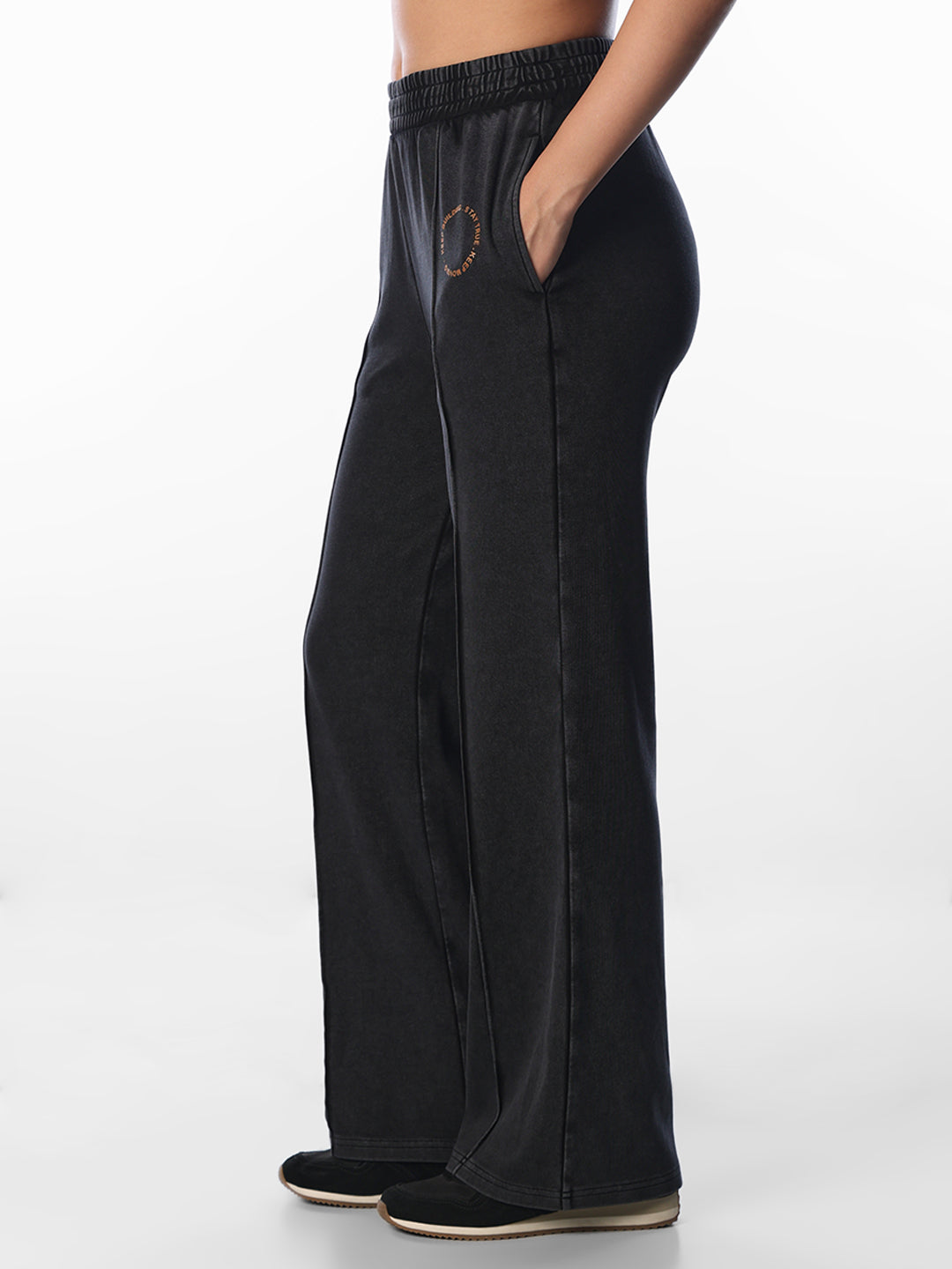 Black pintuck Sweatpants