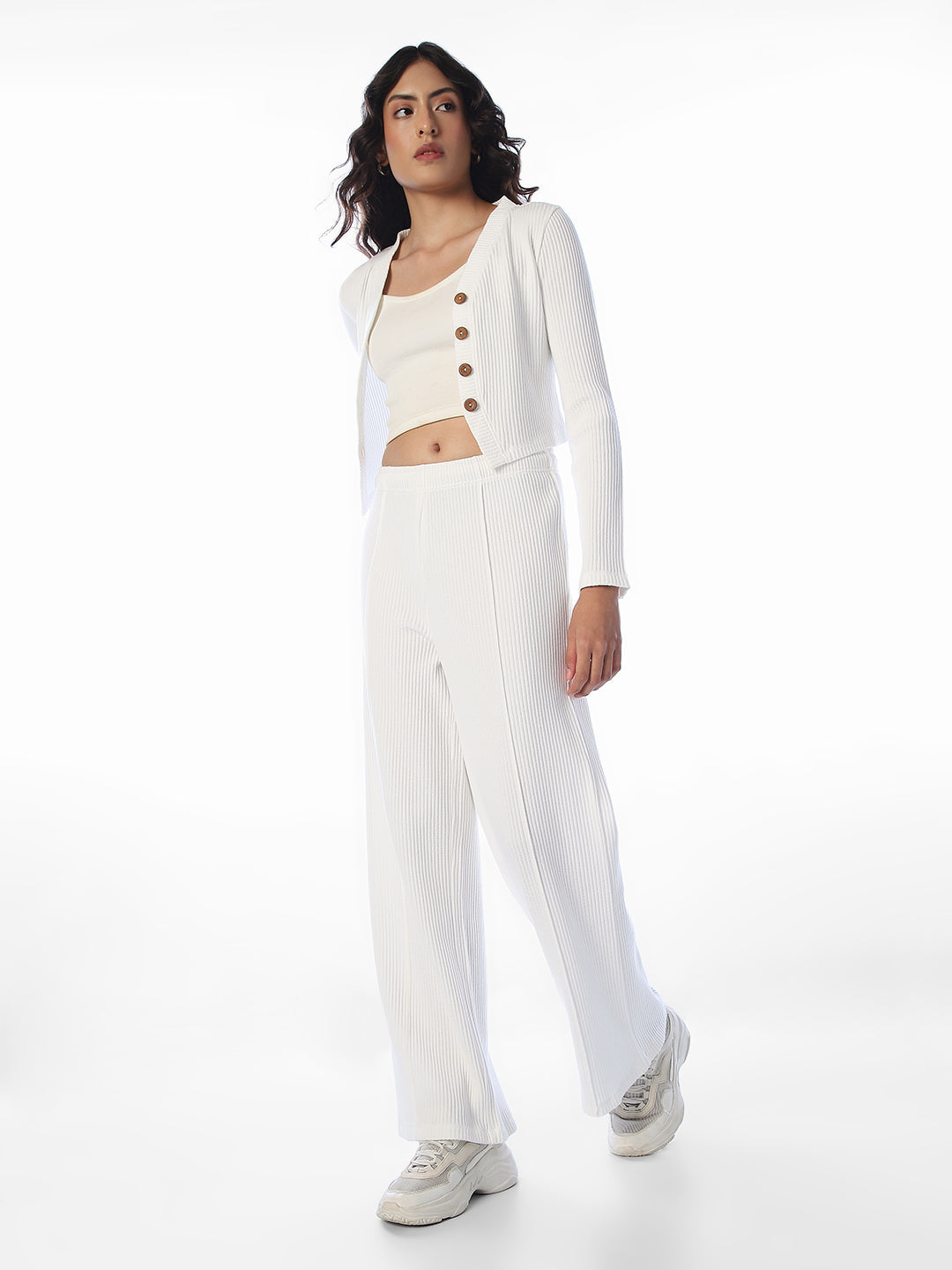 White Wide Leg Pants