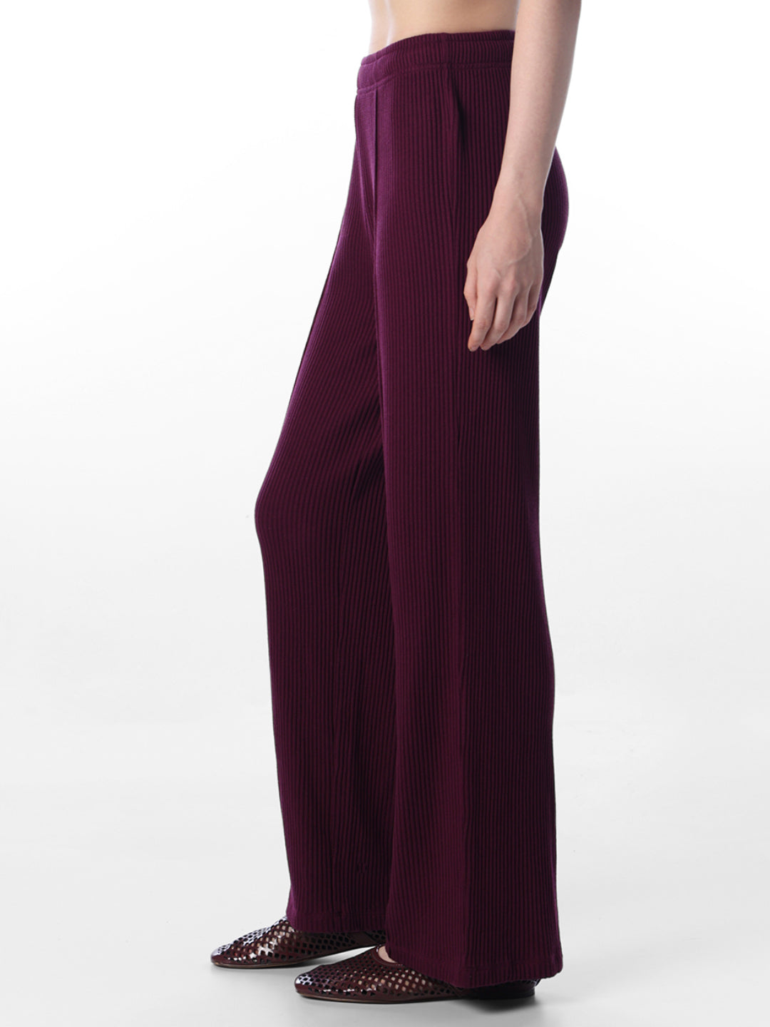 Ribbed Flared Pants