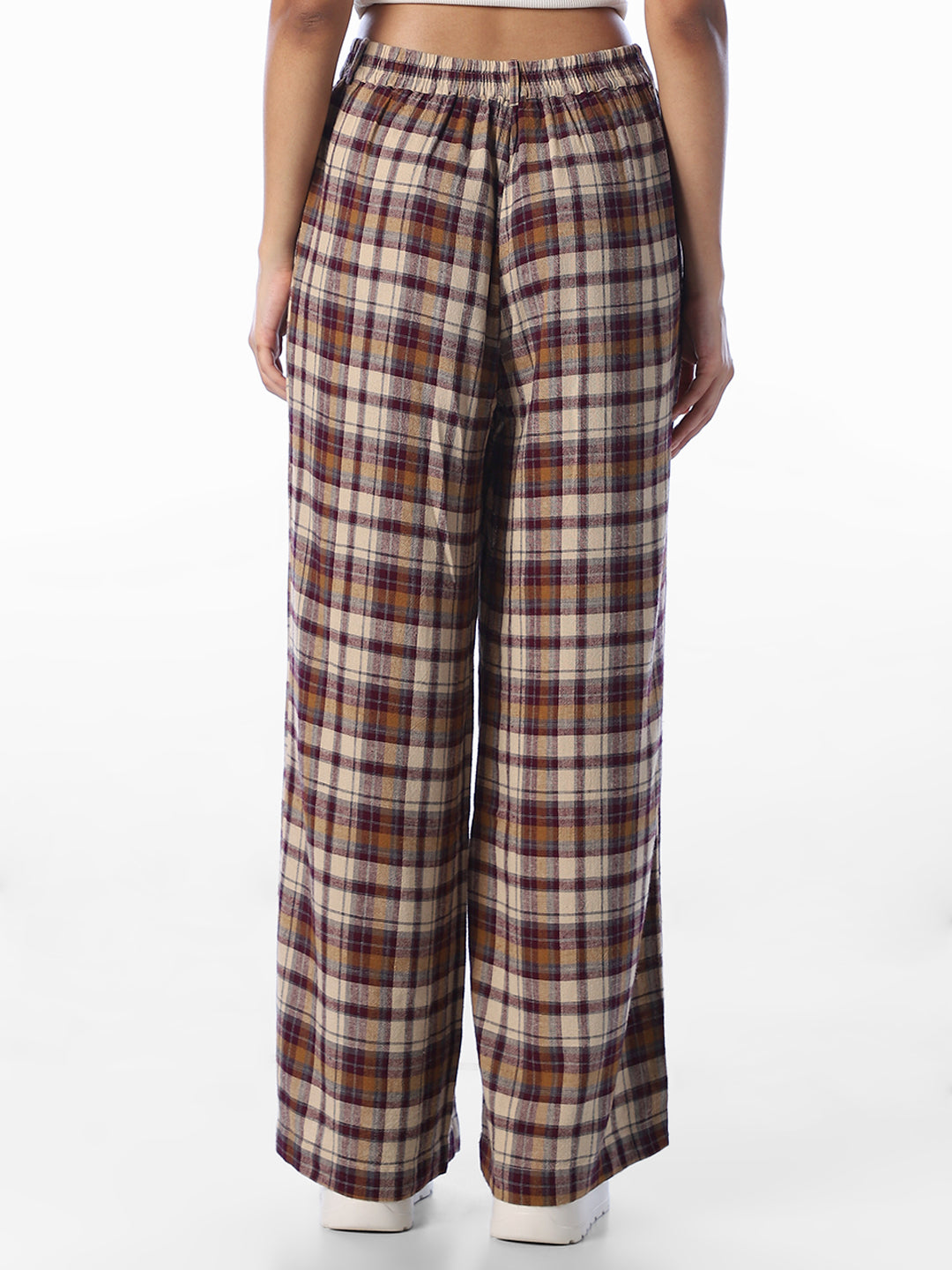 Brown Check Pants