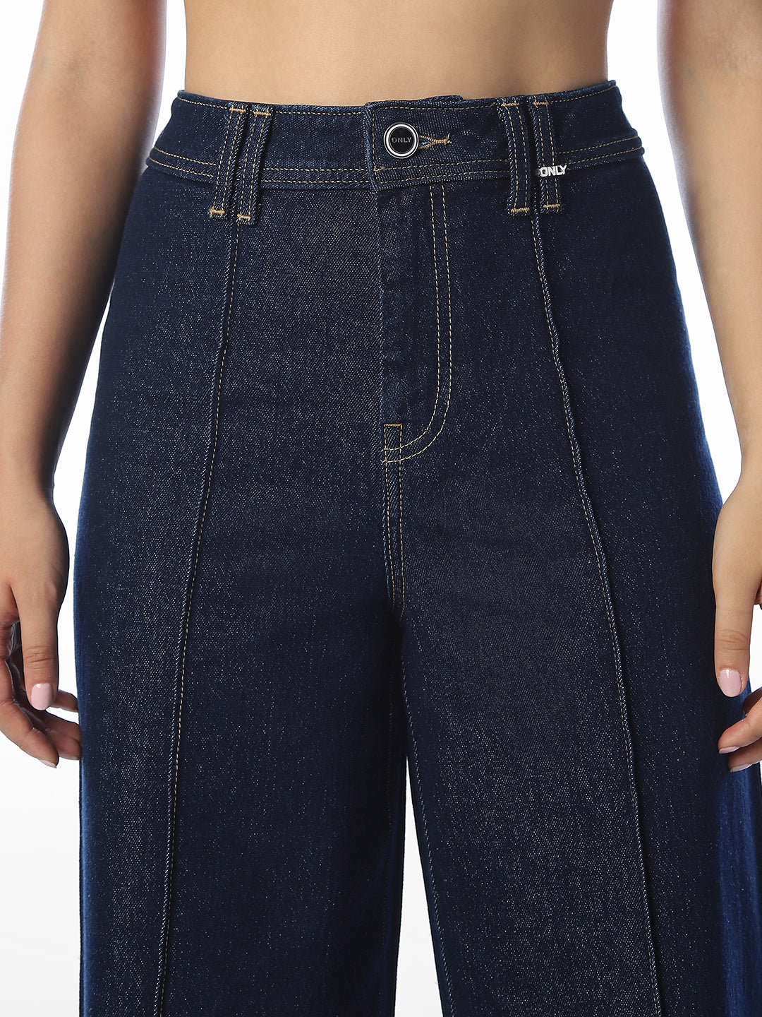 Dark Blue Wide Leg Jeans