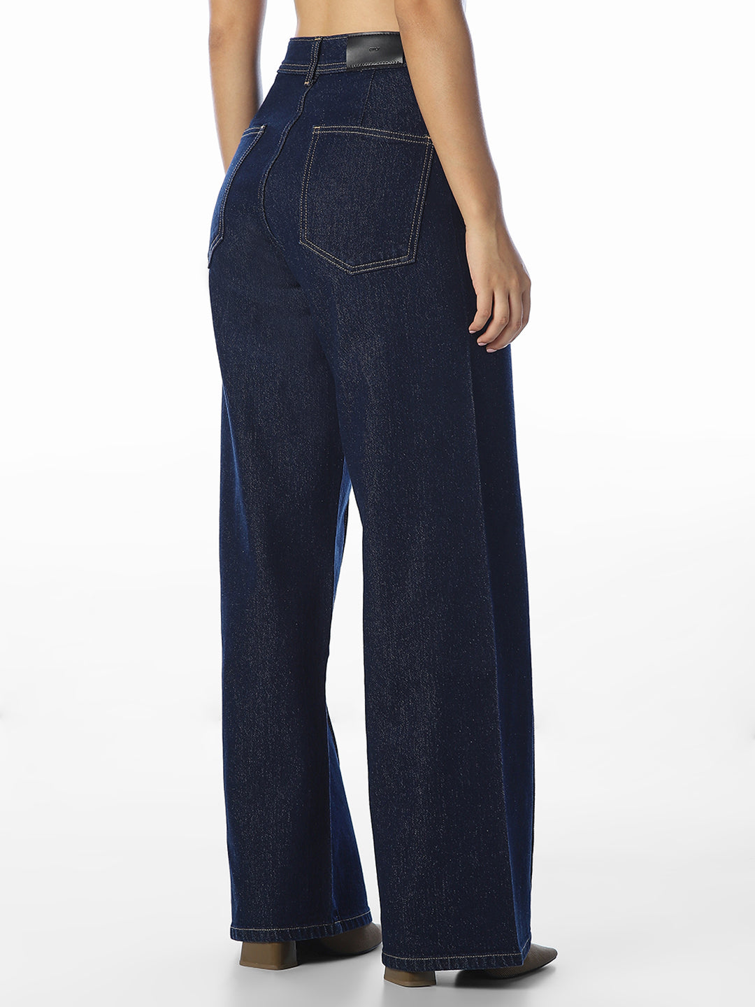 Dark Blue Wide Leg Jeans