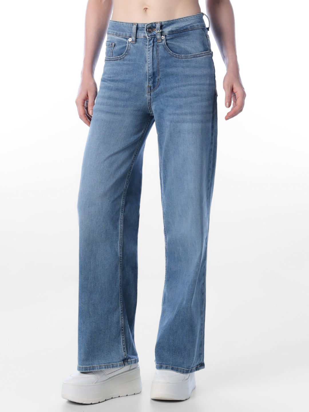 Light Blue Wide Leg Jeans