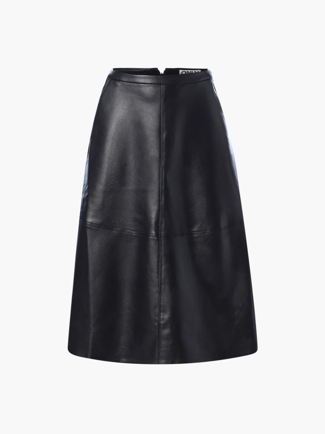 Black Faux Leather Skirt